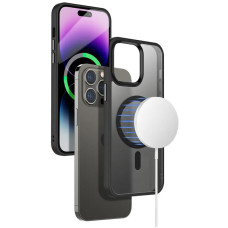 Чехол-силикон Metal Buttons Apple iPhone 14 Pro, Черный