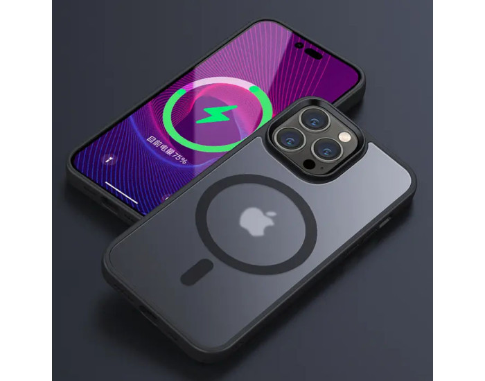 Чехол-силикон Metal Buttons Apple iPhone 14 Pro, Черный