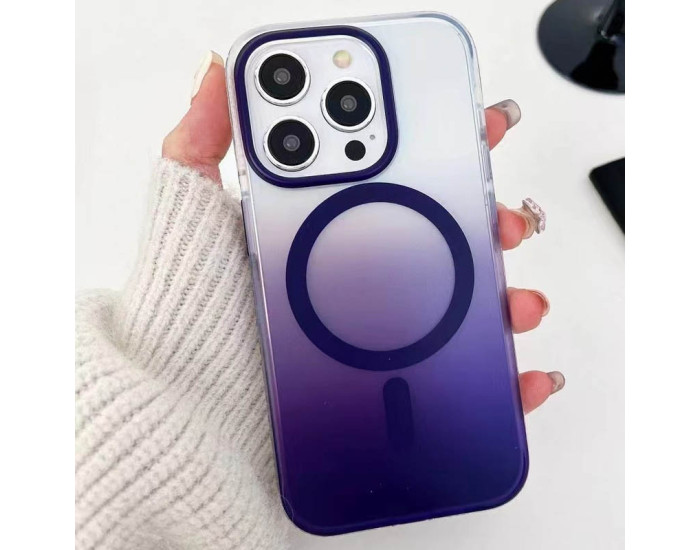 Чехол-силикон Shadow  iPhone 14 Pro (with MagSafe) (Purple)
