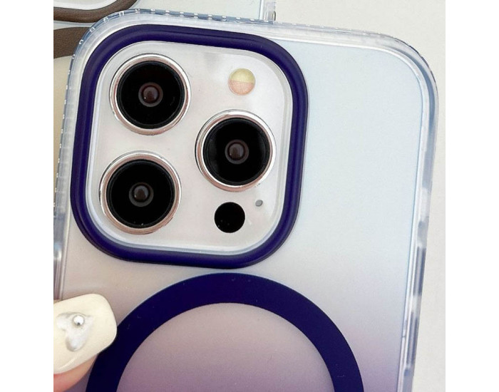 Чехол-силикон Shadow  iPhone 14 Pro (with MagSafe) (Purple)