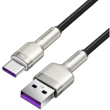 Кабель USB Baseus Cafule Metal USB to Type-C (66W/1m) Black (CAKF000101)