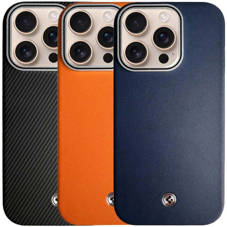 Чехол-силикон PC Leather SGP with Magsafe Carbon для Apple iPhone 15 Pro Max, Grey Чехол-силикон PC Leather SGP with Magsafe Carbon для Apple iPhone 15 Pro Max, Grey