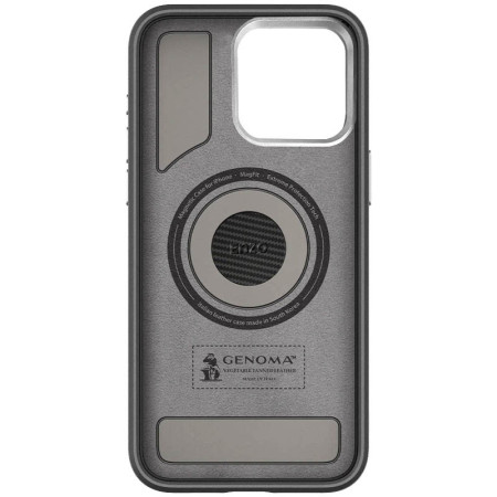 Чехол-силикон PC Leather SGP with Magsafe Carbon для Apple iPhone 15 Pro Max Черный