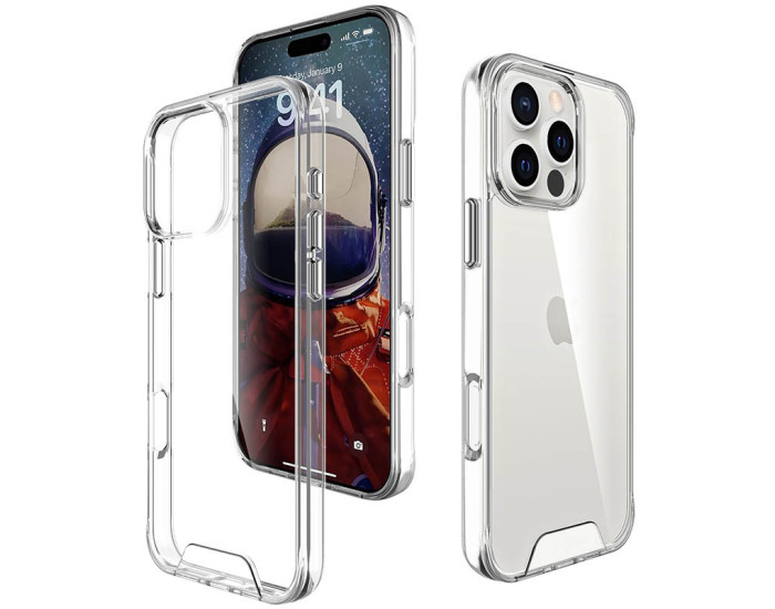 Чехол-силикон Space Case with MagSafe Apple iPhone 16 Pro Прозрачный