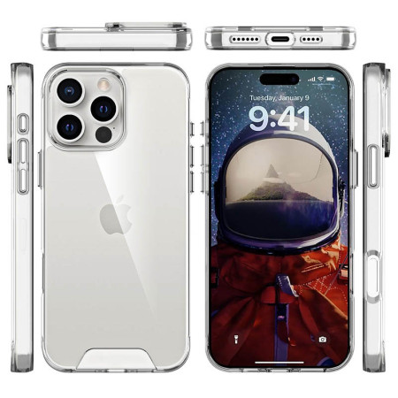 Чехол-силикон Space Case with MagSafe Apple iPhone 16 Pro Прозрачный