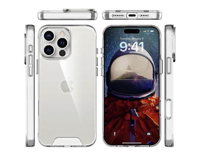 Чехол-силикон Space Case with MagSafe Apple iPhone 16 Pro Прозрачный