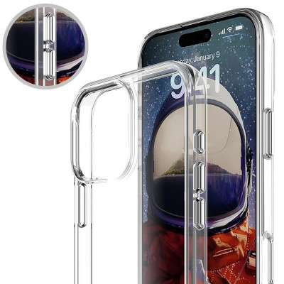 Чехол-силикон Space Case with MagSafe Apple iPhone 16 Pro Прозрачный