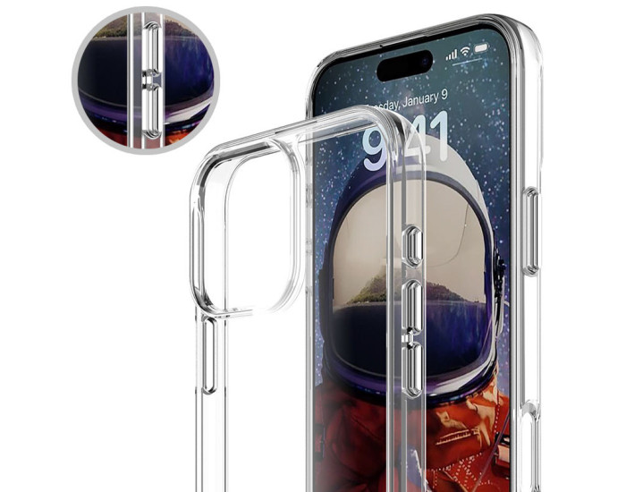 Чехол-силикон Space Case with MagSafe Apple iPhone 16 Pro Прозрачный