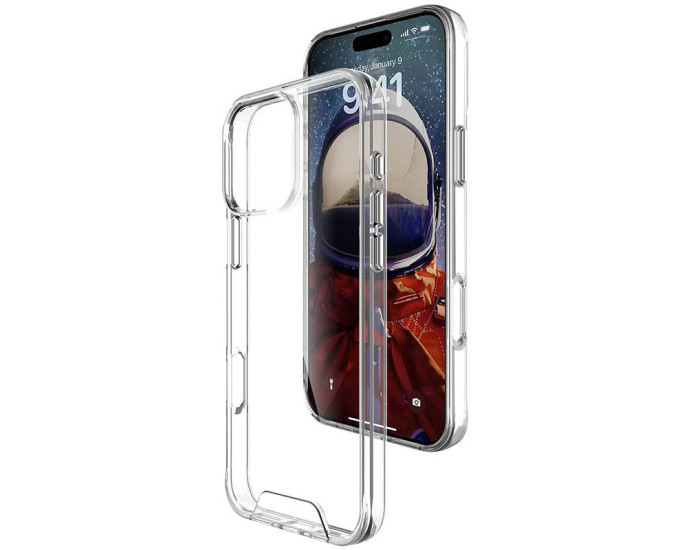 Чехол-силикон Space Case with MagSafe Apple iPhone 16 Pro Прозрачный
