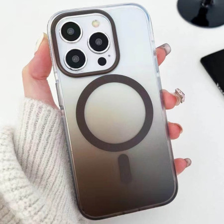 Чехол-силикон Shadow  iPhone 16 Pro Max (with MagSafe) Gray