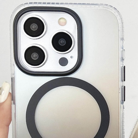 Чехол-силикон Shadow  iPhone 16 Pro Max (with MagSafe) Gray