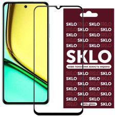 Защитное стекло SKLO Realme C67 4G 5D Black