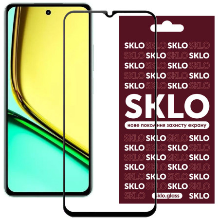 Защитное стекло SKLO Realme C67 4G 5D Black Защитное стекло SKLO Realme C67 4G 5D Black