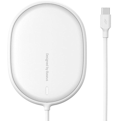 Беспроводная зарядка Baseus Light Magnetic Wireless Charger 15W (WXQJ-02) (Белый \ White)