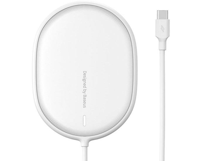 Беспроводная зарядка Baseus Light Magnetic Wireless Charger 15W (WXQJ-02) (Белый  White)