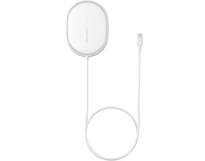 Беспроводная зарядка Baseus Light Magnetic Wireless Charger 15W (WXQJ-02) (Белый  White)