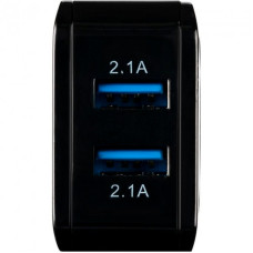 Мережеве зарядний пристрій Gelius Ultra Prime (GU-HC02) з кабелем MicroUSB (2USB, 2.1A) Black