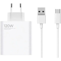 Сетевое зарядное устройство Xiaomi 120W USB-A + с кабелем Type-C (VCA7GACH) Белый