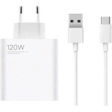 Сетевое зарядное устройство Xiaomi 120W USB-A + с кабелем Type-C (VCA7GACH) Белый