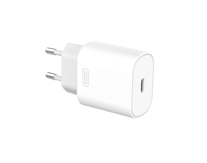 Мережеве зарядний пристрій XO L91 (25W/USB-C) Fast charger Білий