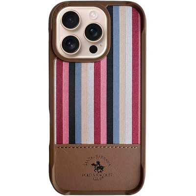 Чехол-силикон оригинал Polo Santa Barbara Isaac для Apple iPhone 16 Pro Max Champagne Gold