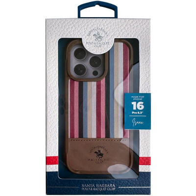 Чехол-силикон оригинал Polo Santa Barbara Isaac для Apple iPhone 16 Pro Max Champagne Gold