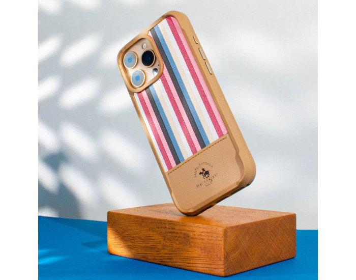 Чехол-силикон оригинал Polo Santa Barbara Isaac для Apple iPhone 16 Pro Max Champagne Gold  