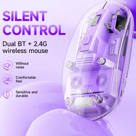 Мышь проводная Hoco GM29 Romantic purple