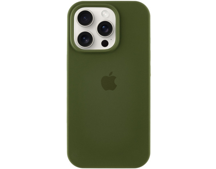 Чехол-силикон Case Full Protective (AA) iPhone 14 Pro (Зеленый / Dark Olive)