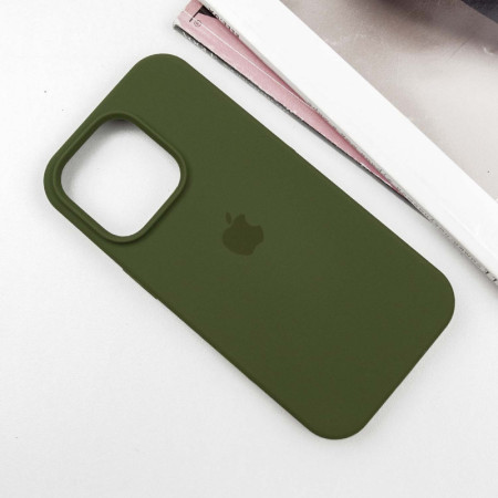 Чехол-силикон Case Full Protective (AA) iPhone 14 Pro (Зеленый / Dark Olive)