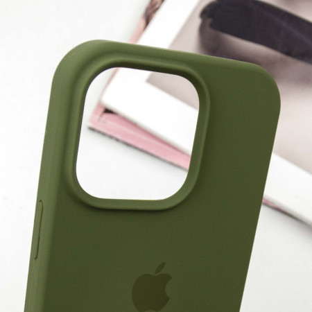 Чехол-силикон Case Full Protective (AA) iPhone 14 Pro (Зеленый / Dark Olive)