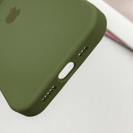 Чехол-силикон Case Full Protective (AA) iPhone 14 Pro (Зеленый / Dark Olive)