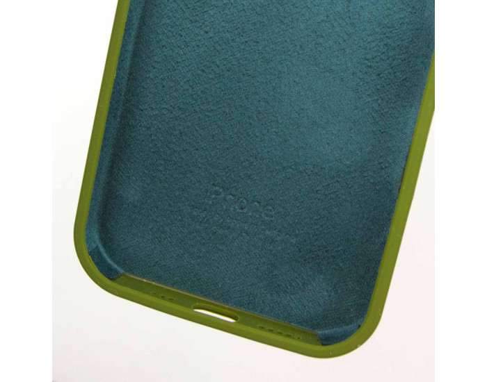 Чехол-силикон Case Full Protective (AA) iPhone 14 Pro (Зеленый / Dark Olive)
