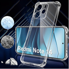 Чехол-силикон Getman Ease logo усиленные углы Redmi Note 14 4G, Прозрачный
