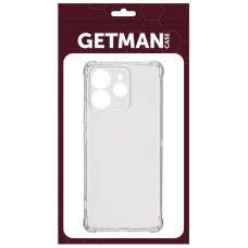 Чехол-силикон Getman Ease logo усиленные углы Redmi Note 14 4G, Прозрачный