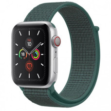 Ремінець для Apple Watch Nylon Loop Series 38/40/41/42 mm (Зелений / Pine green)