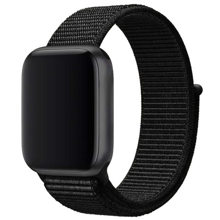 Ремешок для Apple Watch Nylon Loop Series 38/40/41/42 mm (Black / Summit White)