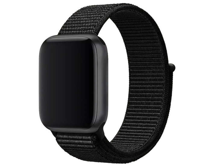 Ремешок для Apple Watch Nylon Loop Series 38/40/41/42 mm (Black / Summit White)