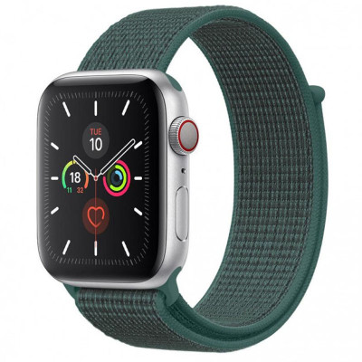 Ремешок для Apple Watch Nylon Loop Series 42/44/45/46/49 mm Pine Green
