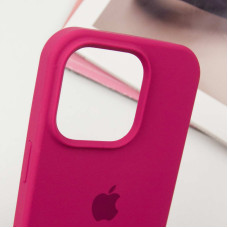 Чехол-силикон оригинал Full Soft Matte iPhone 16 Pro Max (Красный / Rose Red)