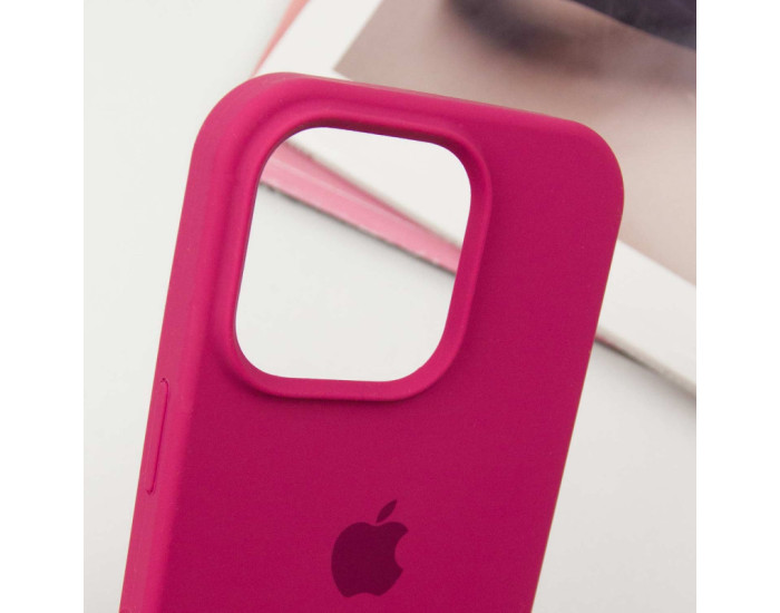 Чехол-силикон оригинал Full Soft Matte iPhone 16 Pro Max (Красный / Rose Red)