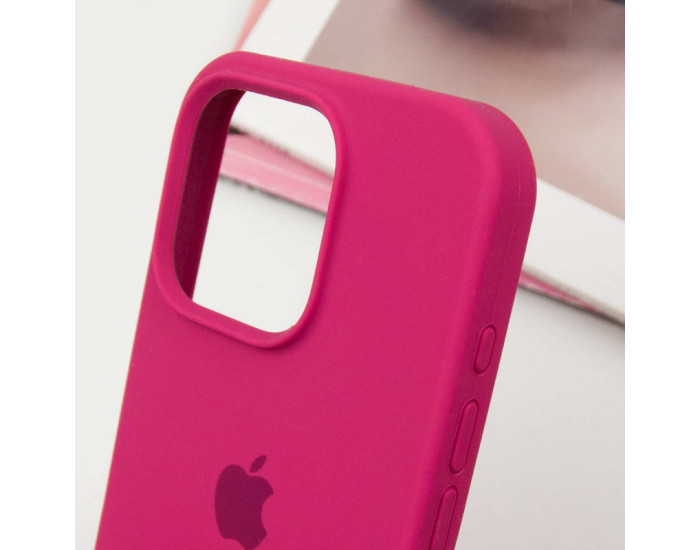 Чехол-силикон оригинал Full Soft Matte iPhone 16 Pro Max (Красный / Rose Red)