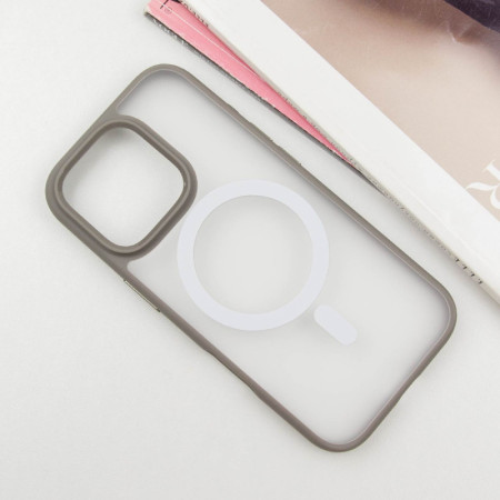 Чехол-силикон Blueo Skin Friendly Frosted with MagSafe Apple iPhone 16 Pro Max Серый