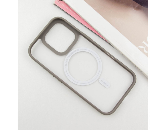Чехол-силикон Blueo Skin Friendly Frosted with MagSafe Apple iPhone 16 Pro Max Серый
