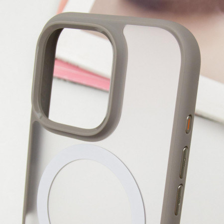 Чехол-силикон Blueo Skin Friendly Frosted with MagSafe Apple iPhone 16 Pro Max Серый