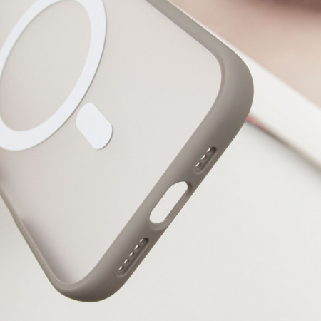 Чехол-силикон Blueo Skin Friendly Frosted with MagSafe Apple iPhone 16 Pro Max Серый