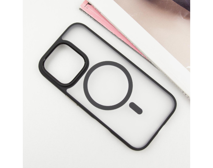 Чехол-силикон Blueo Skin Friendly Frosted with MagSafe Apple iPhone 16 Pro Max Black