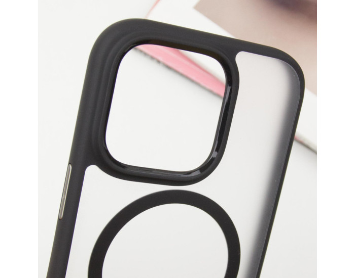 Чехол-силикон Blueo Skin Friendly Frosted with MagSafe Apple iPhone 16 Pro Max Black