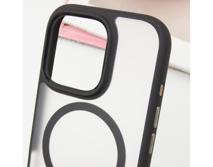 Чехол-силикон Blueo Skin Friendly Frosted with MagSafe Apple iPhone 16 Pro Max Black
