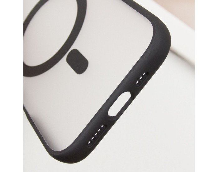 Чехол-силикон Blueo Skin Friendly Frosted with MagSafe Apple iPhone 16 Pro Max Black